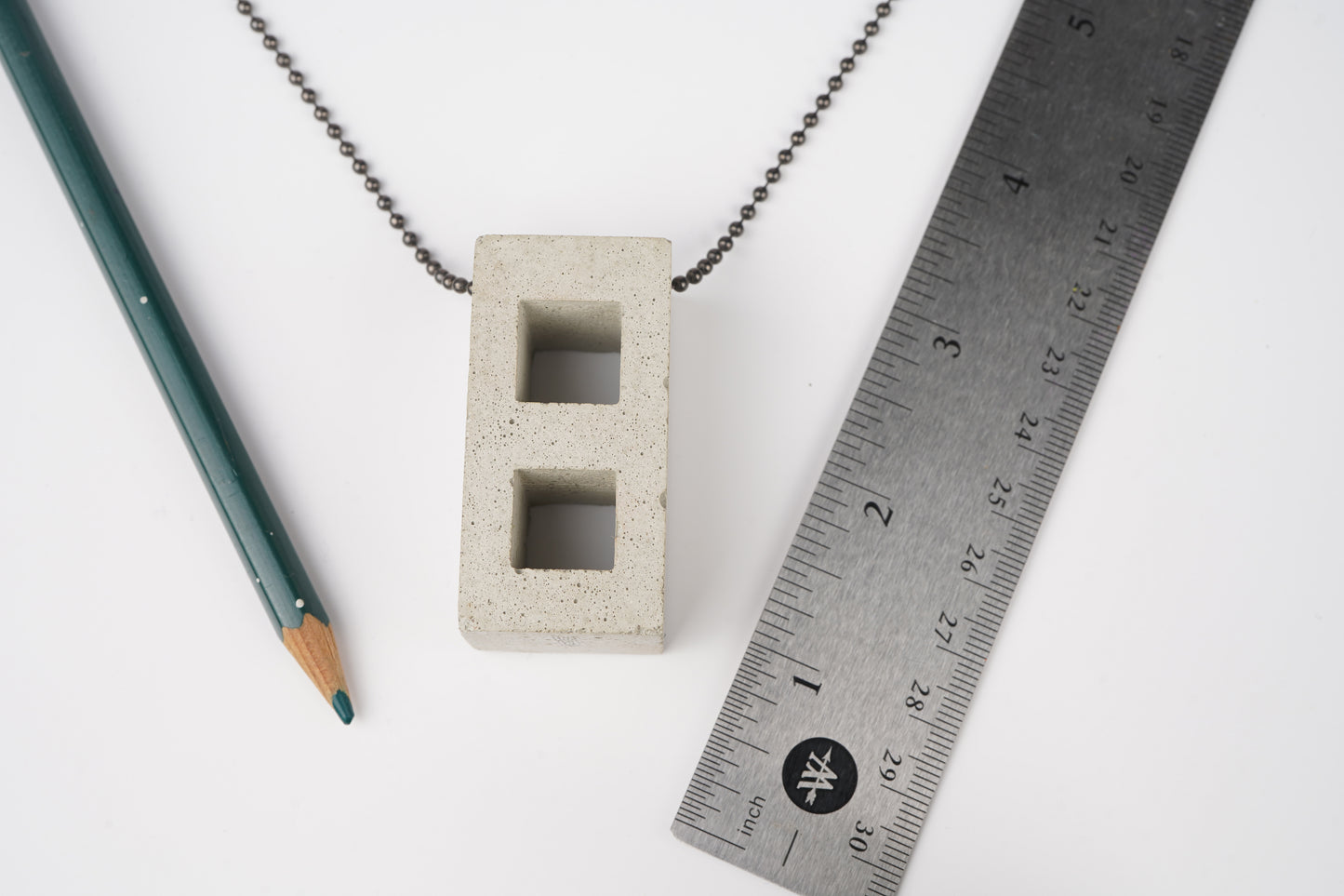 Concrete Cinderblock Necklace