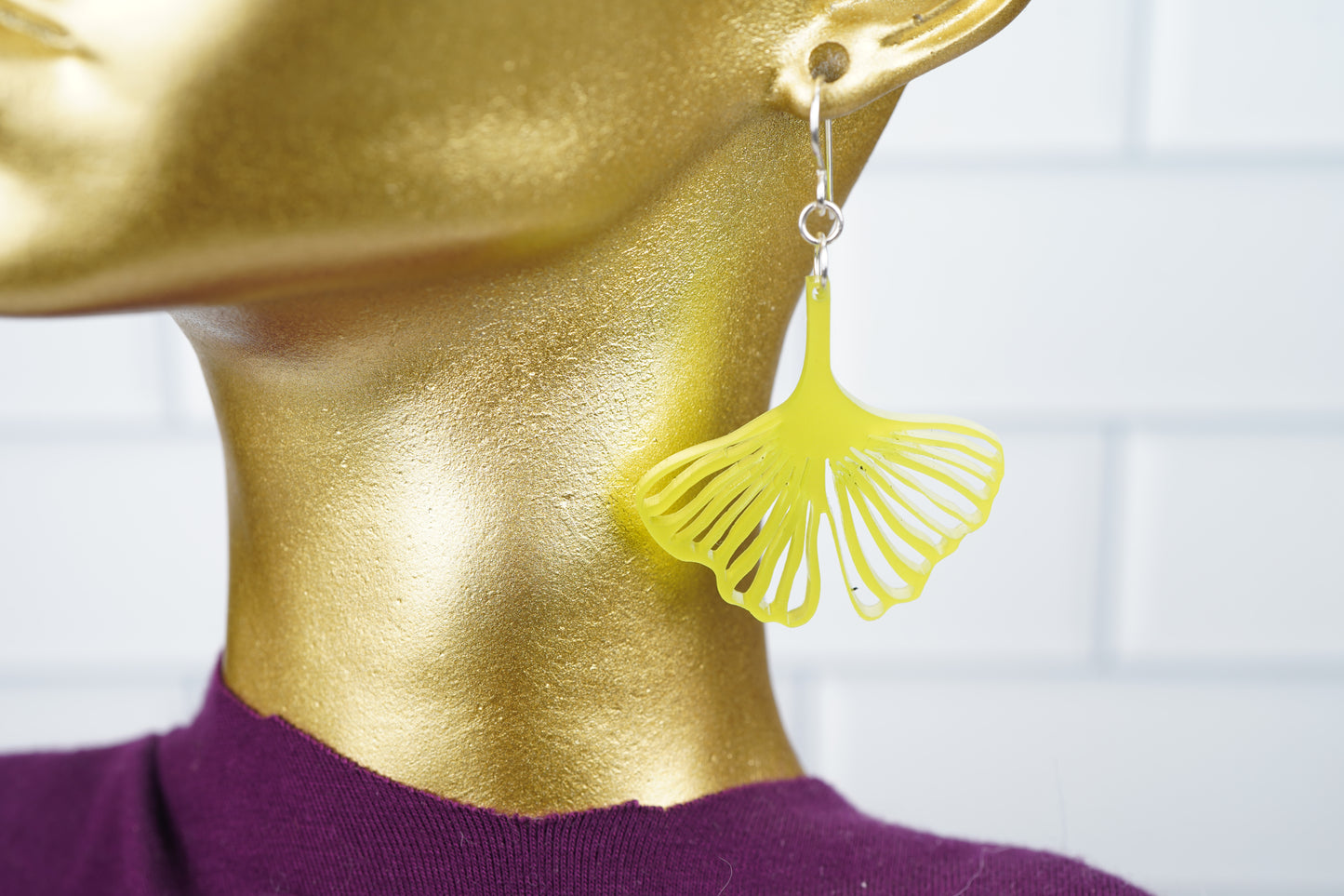 Ginkgo Leaf Earrings
