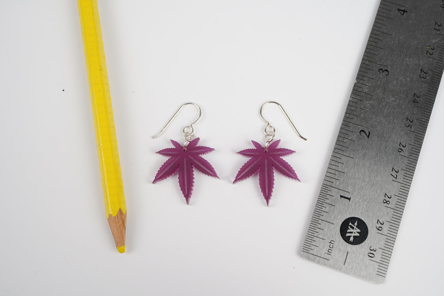 Pot Leaf Dangle Earrings