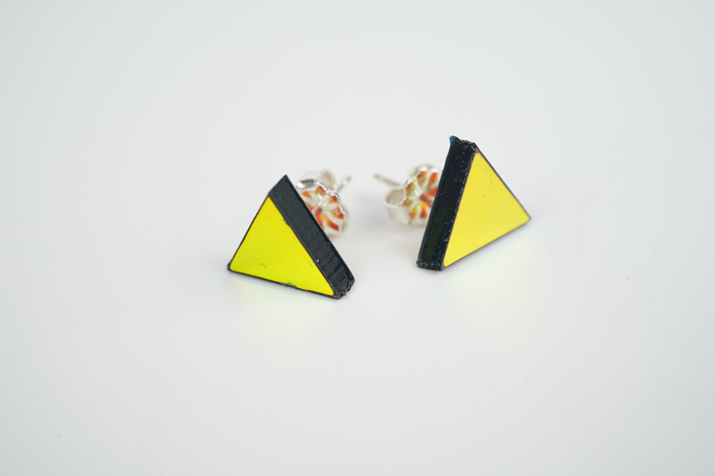 Triangle Studs- Iridescent