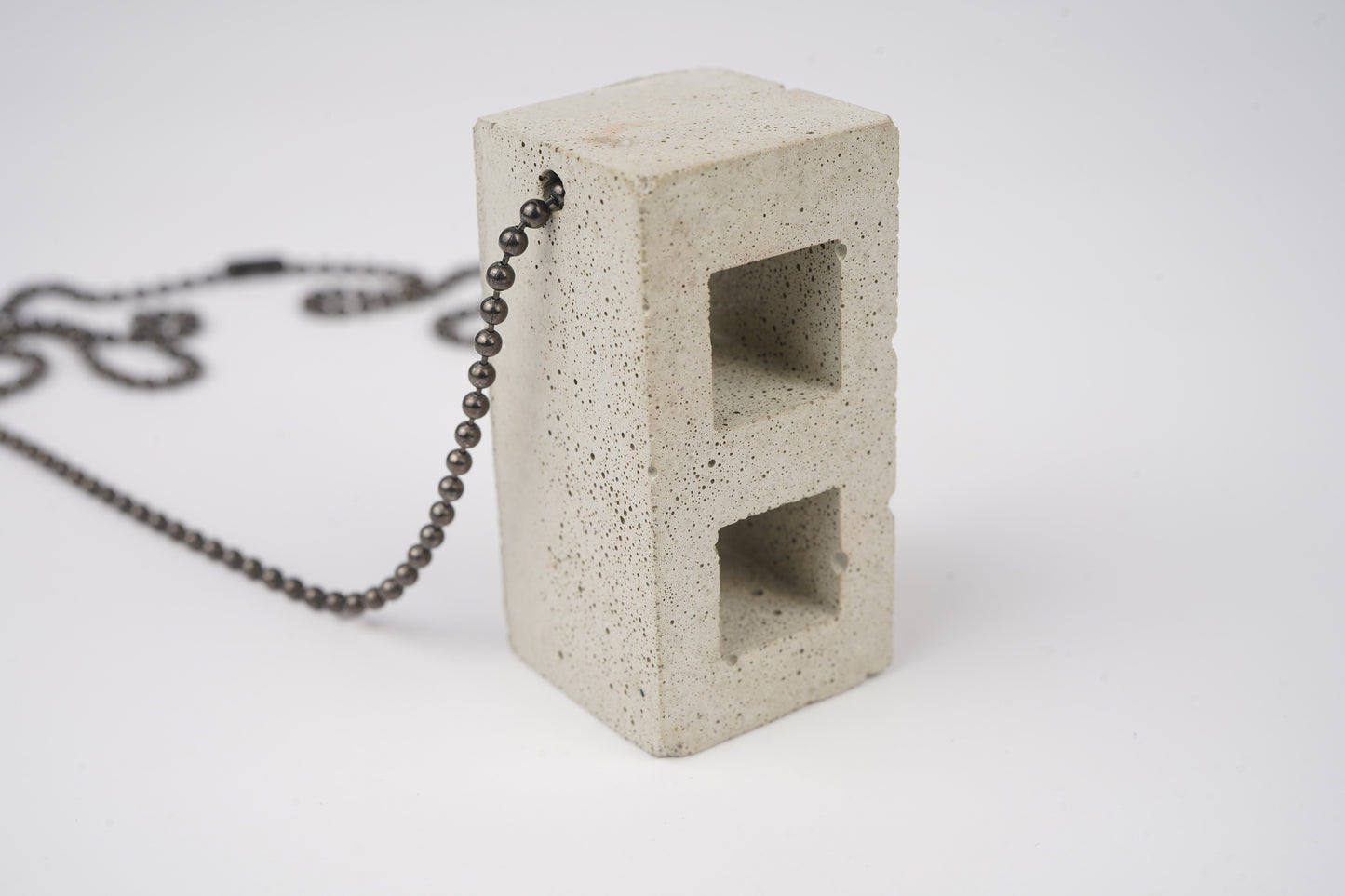Concrete Cinderblock Necklace
