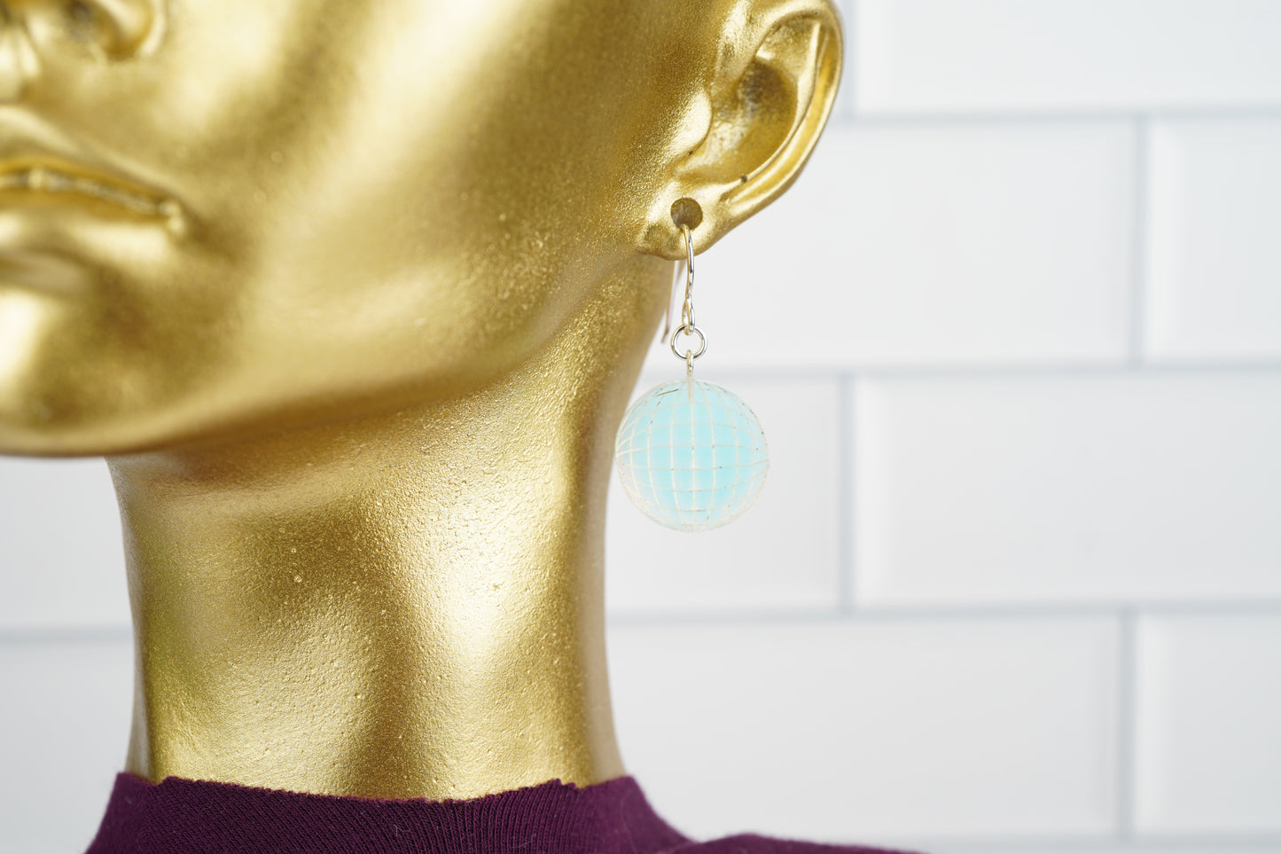 Disco Dangle Earrings-Iridescent