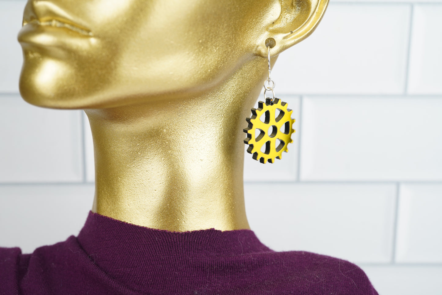 Gear Dangle Earrings
