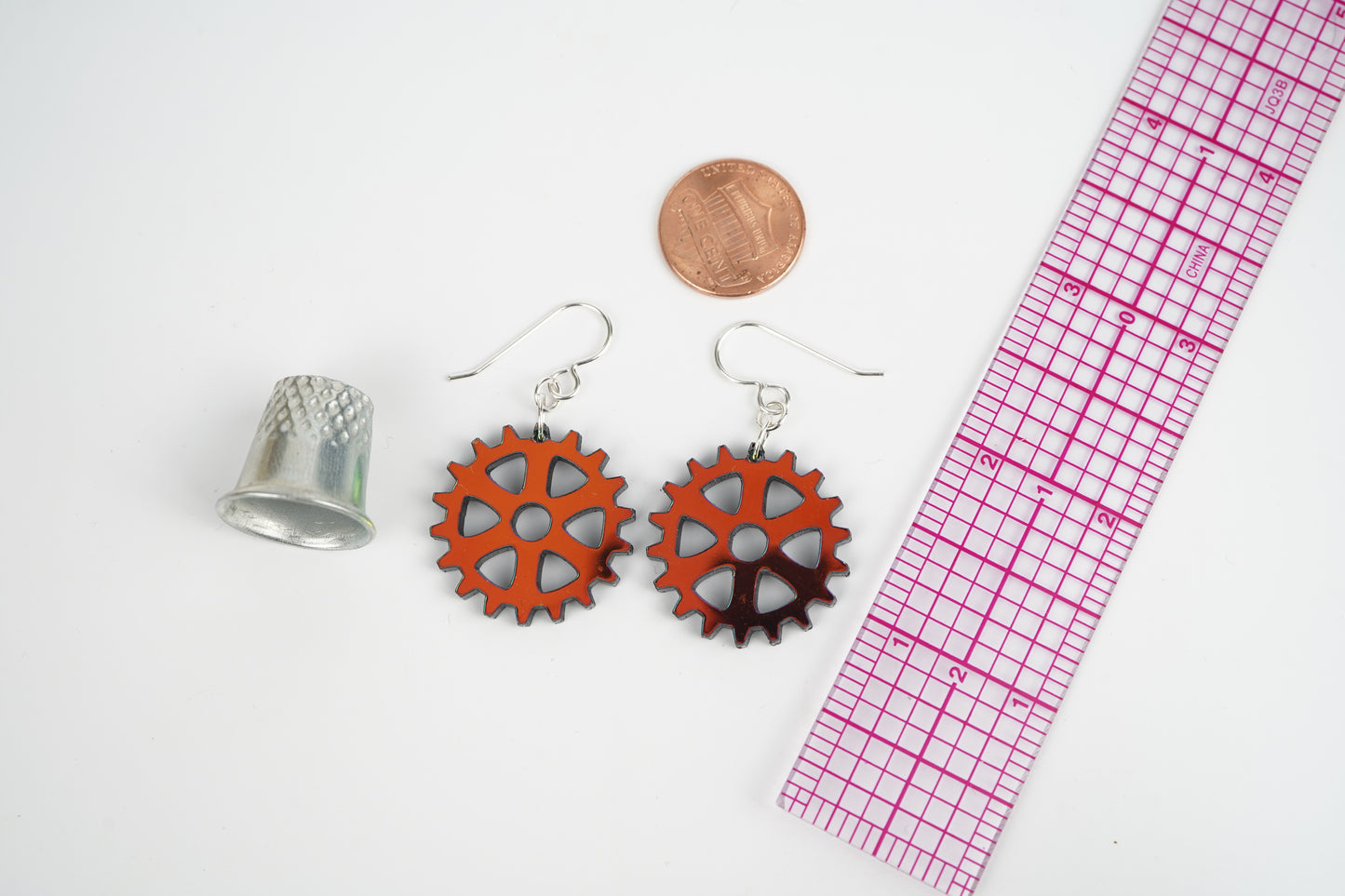 Gear Dangle Earrings