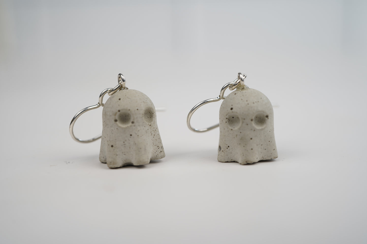 Concrete Ghost Dangle Earrings