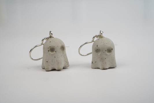 Concrete Ghost Dangle Earrings