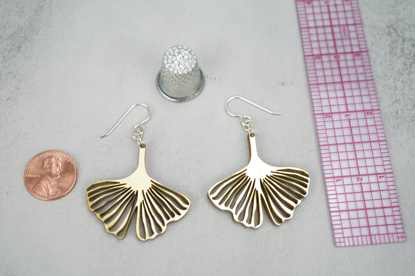 Ginkgo Leaf Earrings