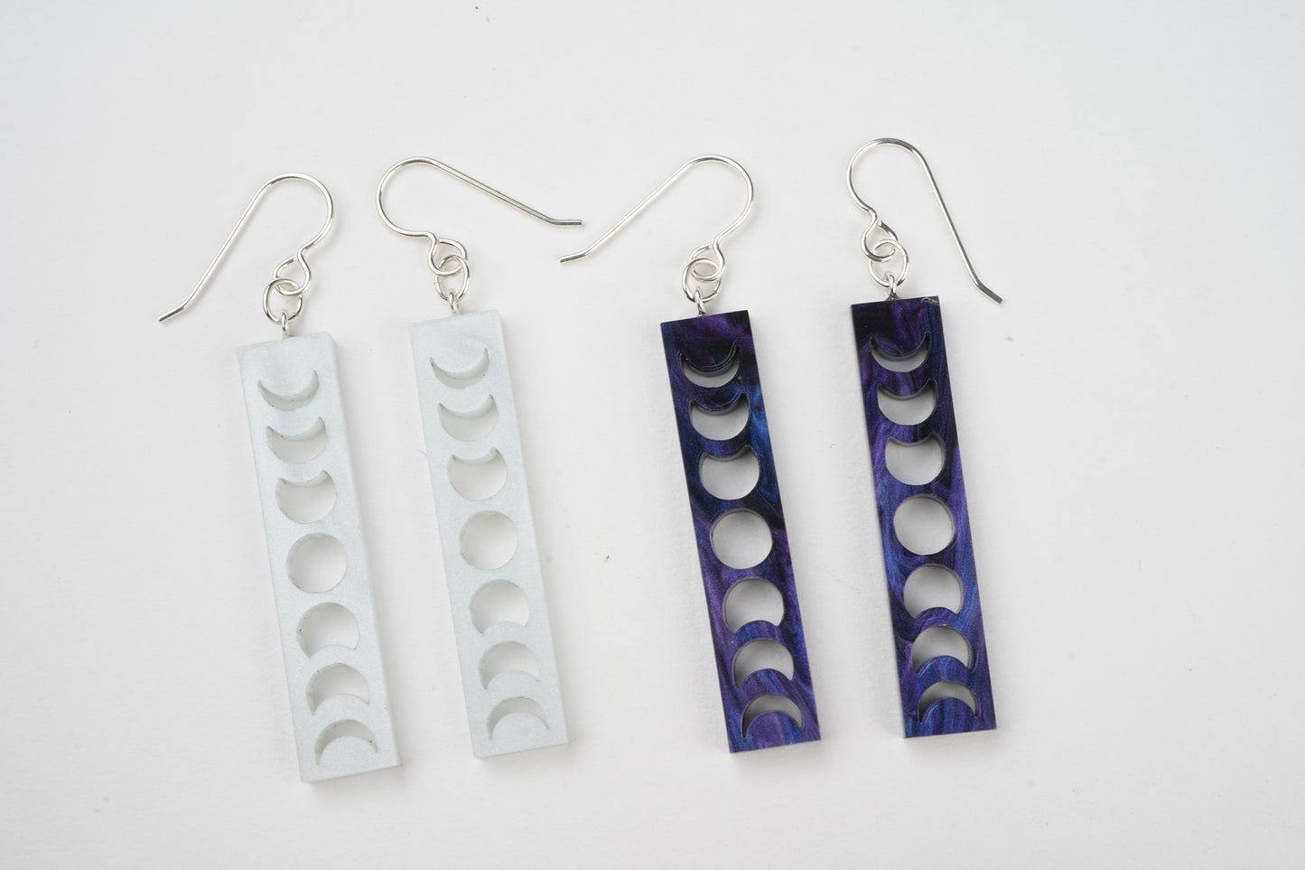 Moon Phase Dangle Earrings