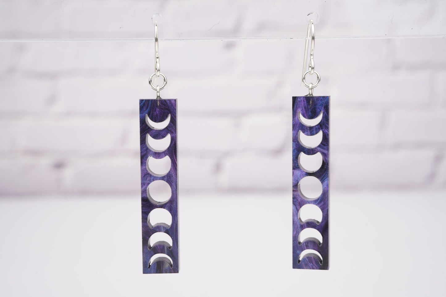 Moon Phase Dangle Earrings