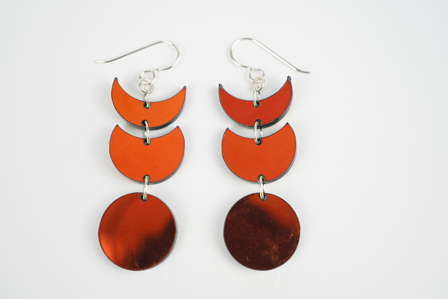 Moon Dangle Earrings- Iridescent