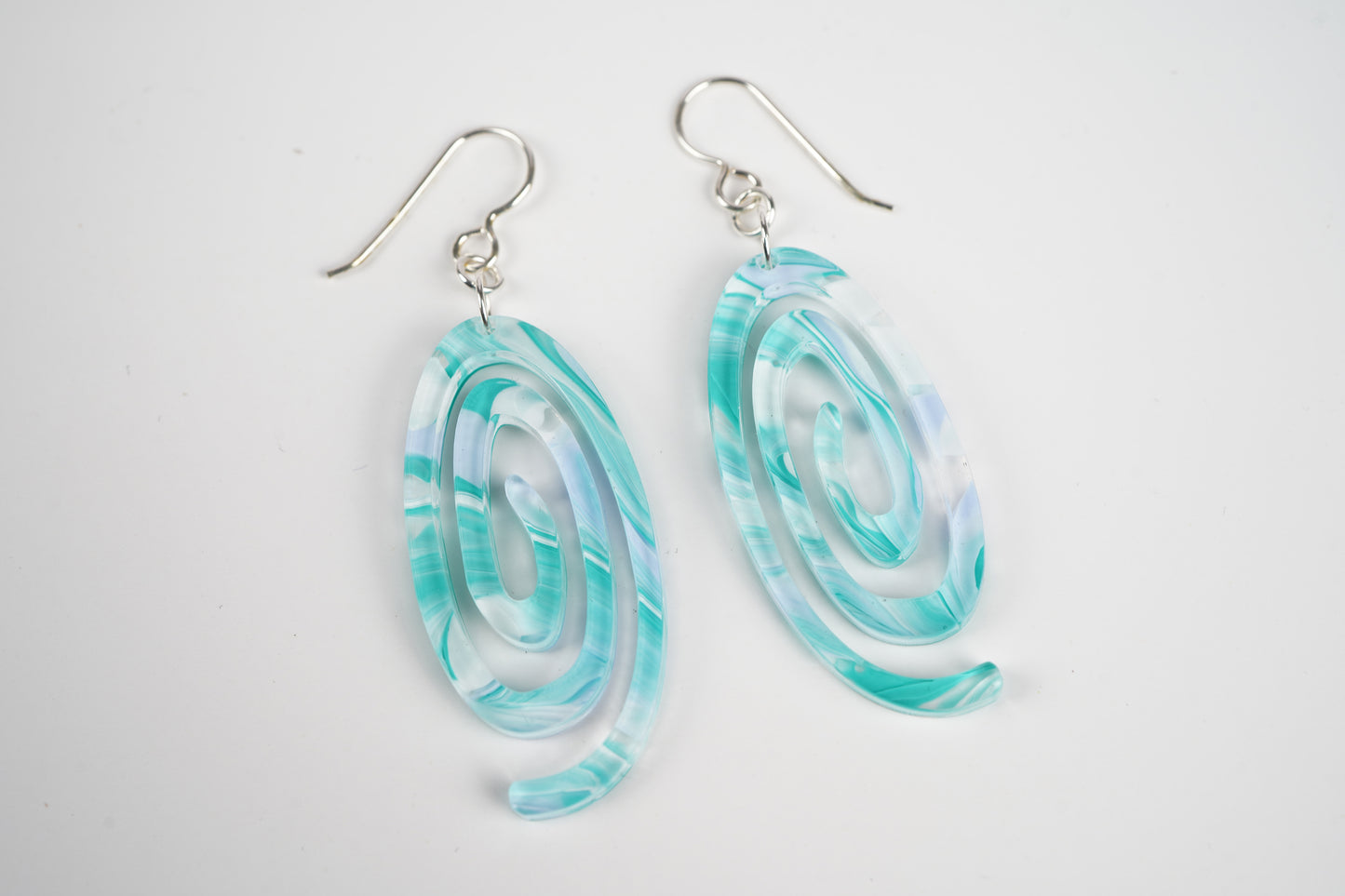 Tropical Swirl Dangle Earrings